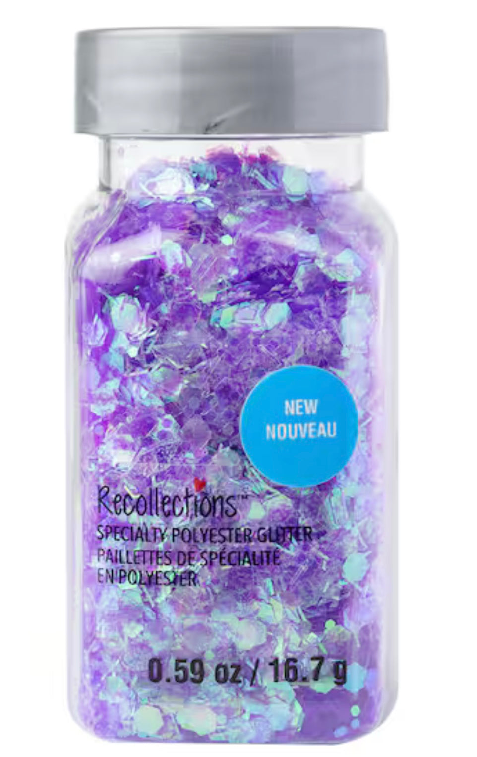 Recollections - Purple Mixed Shape Tinsel Specialty Polyester Glitter