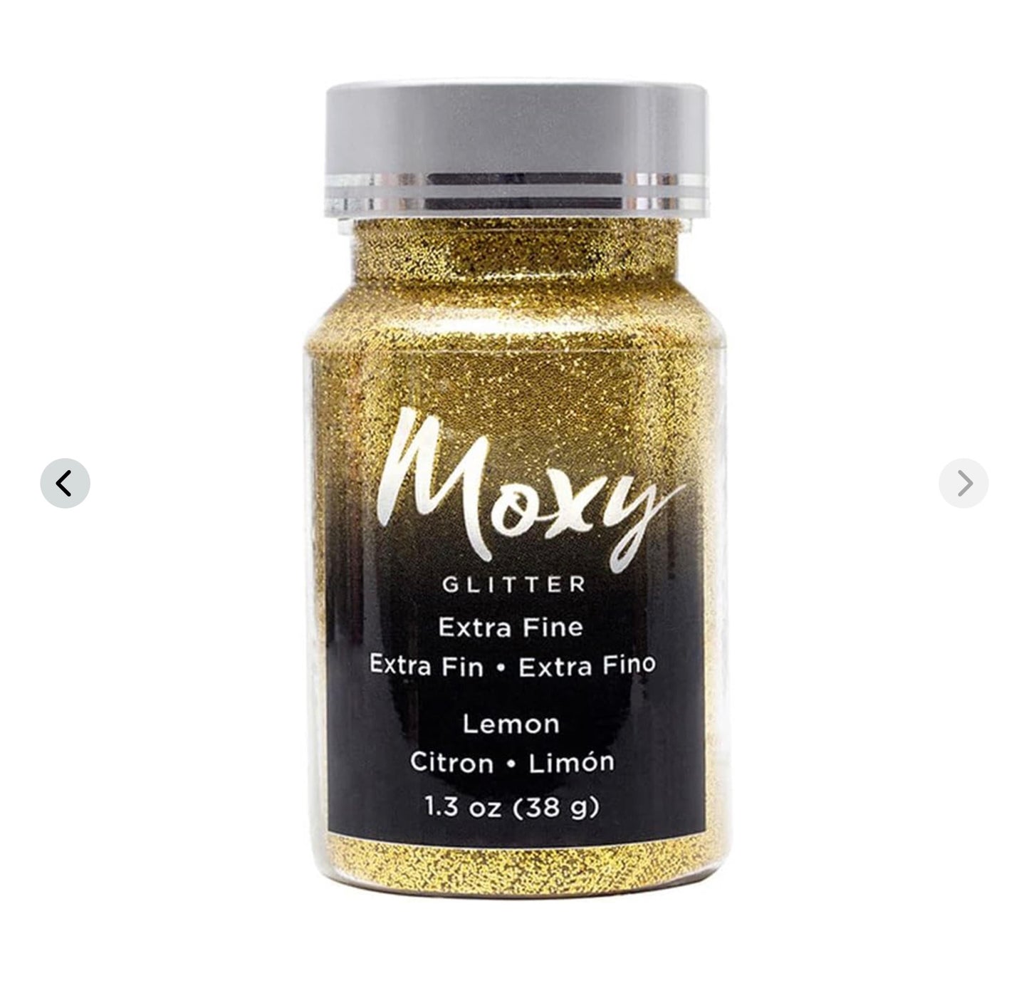 American Crafts - Moxy Extra Fine Glitter - Lemon