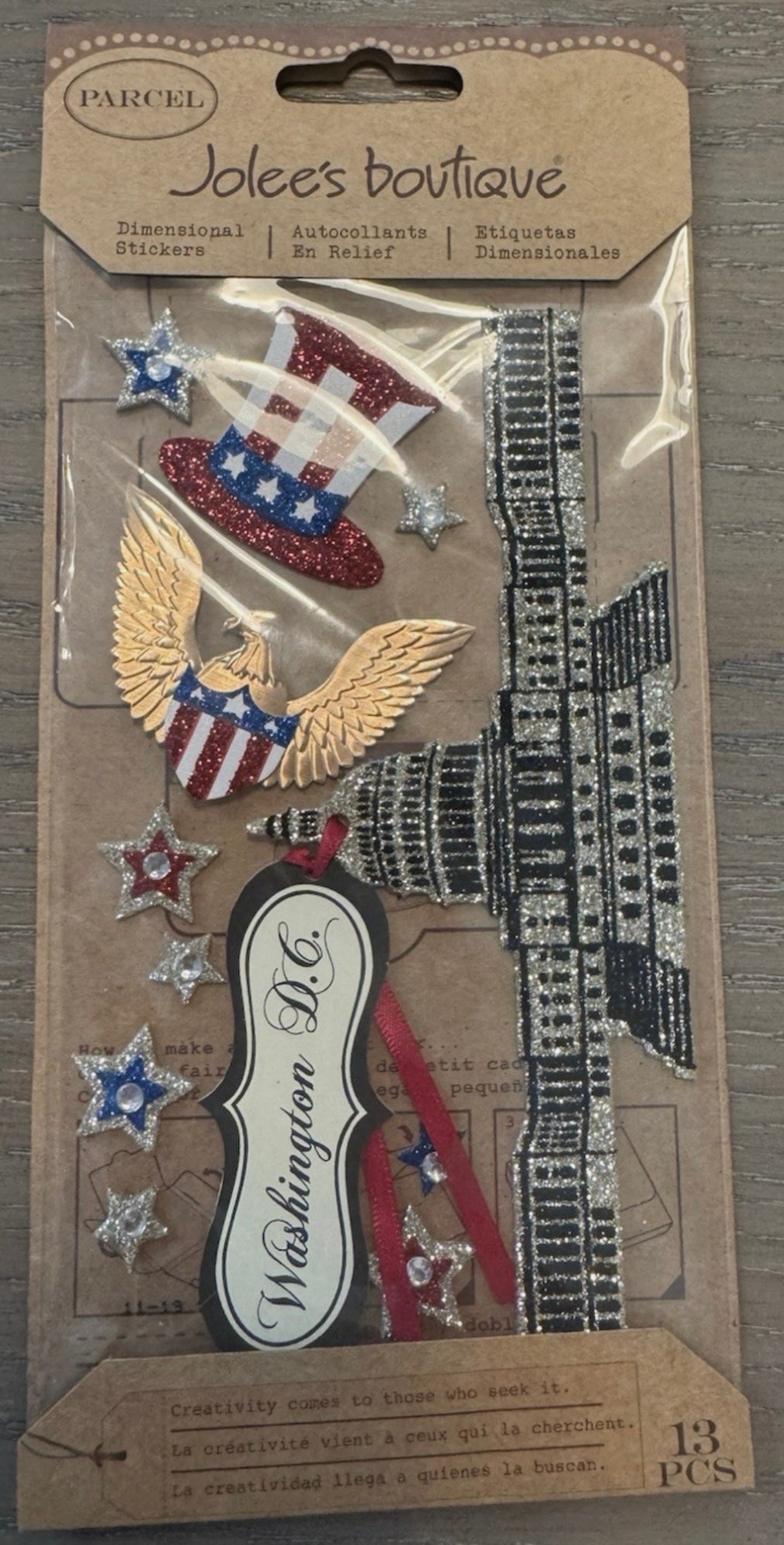 Jolee’s Boutique - Dimensional Stickers - Glitter Washington DC