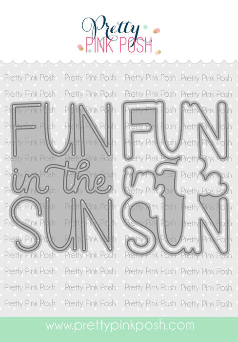 Pretty Pink Posh - Fun In The Sun Shadow Box  Die Set