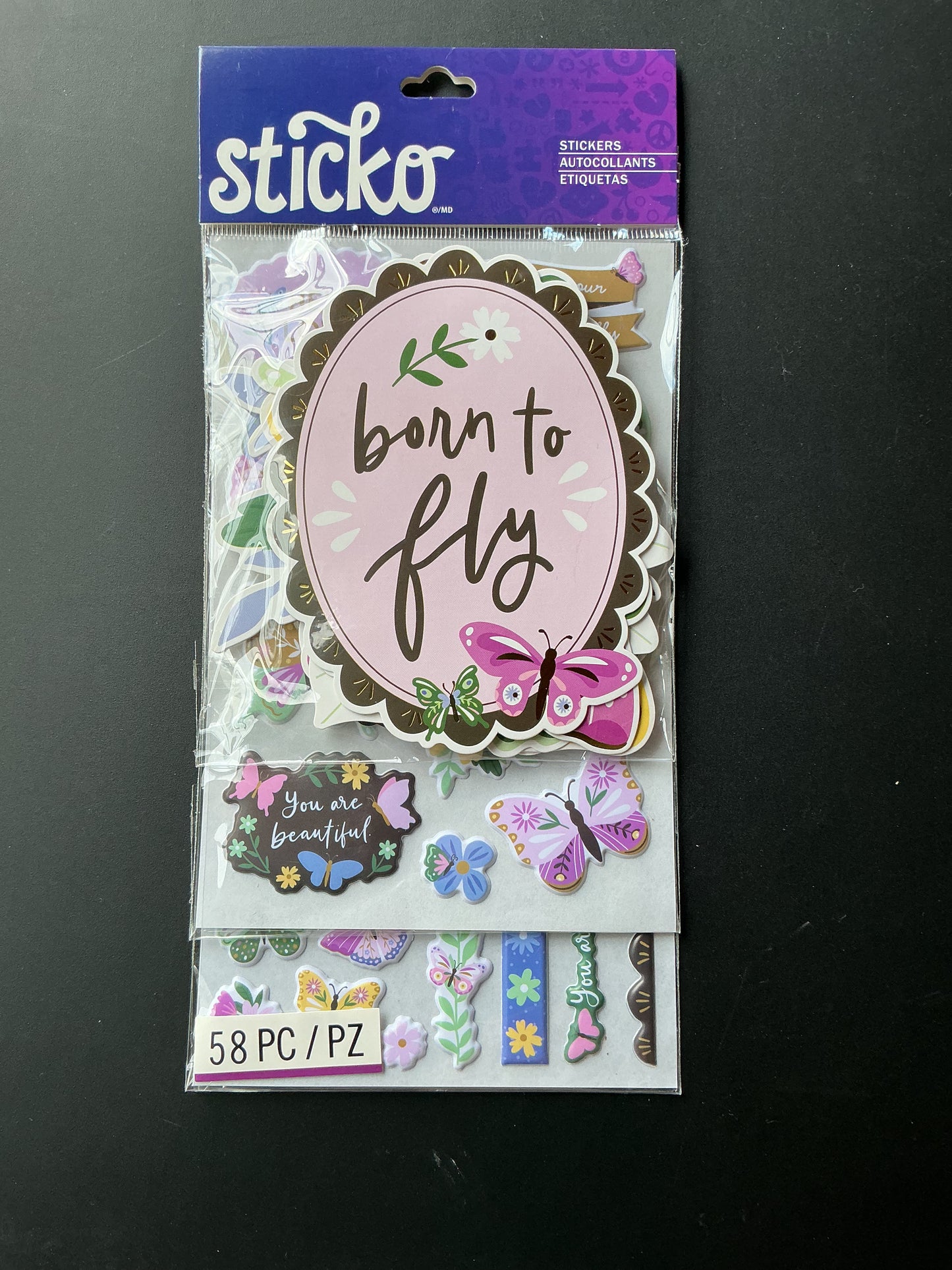 Sticko - "Born to Fly" - Themed Sticker Value Pack
