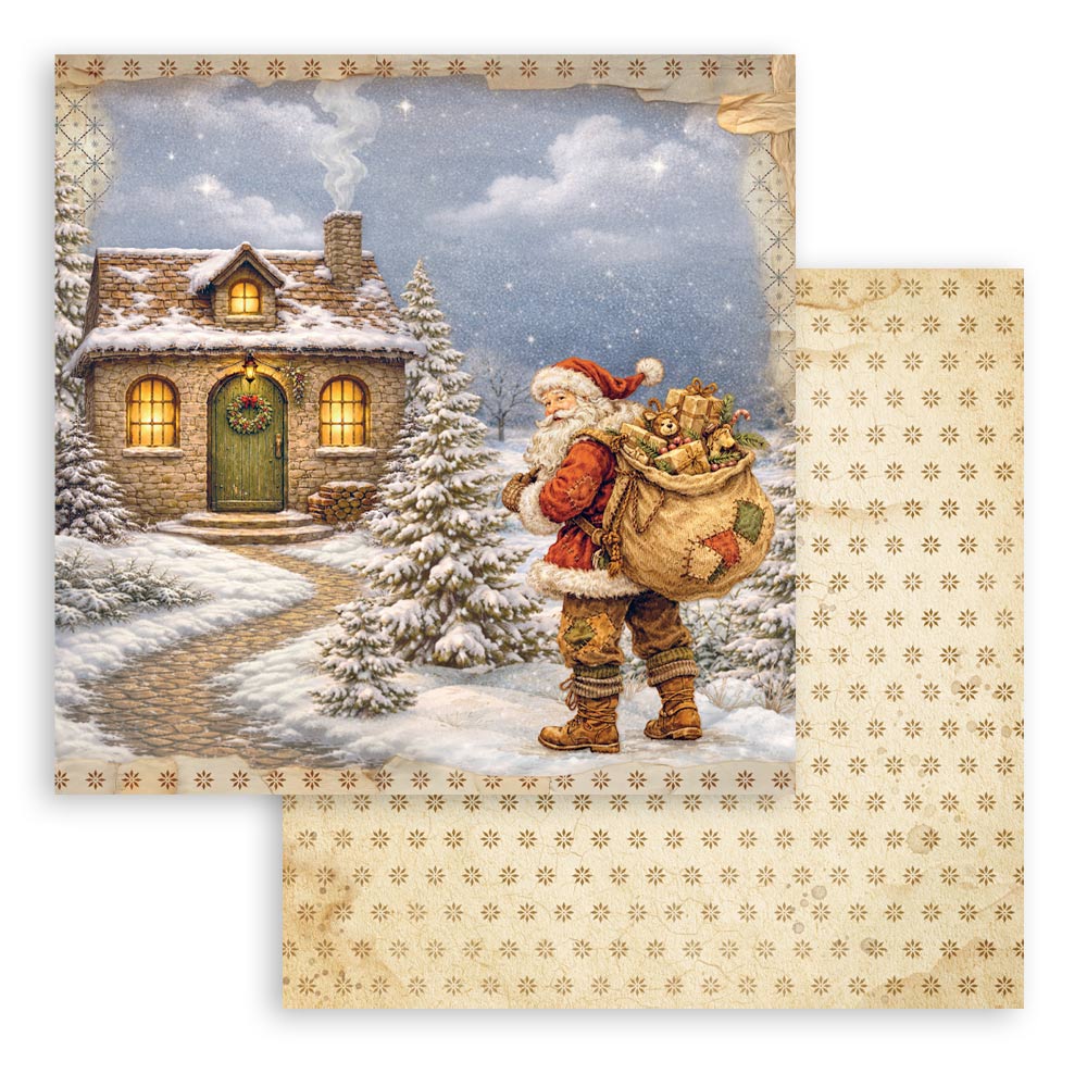 Stamperia - Scrapbooking Printed Pad (8"x8") - Silent Night
