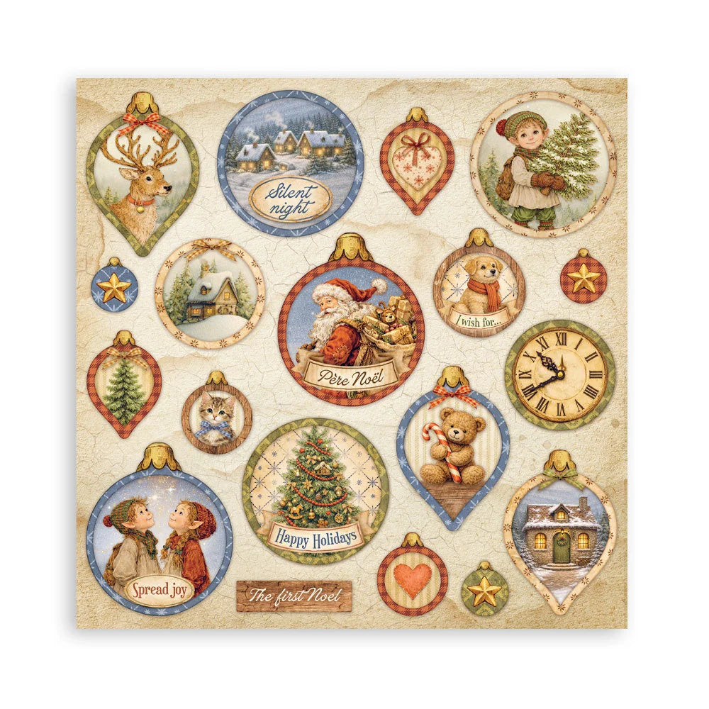 Stamperia - Scrapbooking Printed Pad (8"x8") - Silent Night
