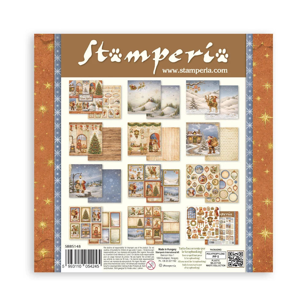 Stamperia - Scrapbooking Printed Pad (8"x8") - Silent Night