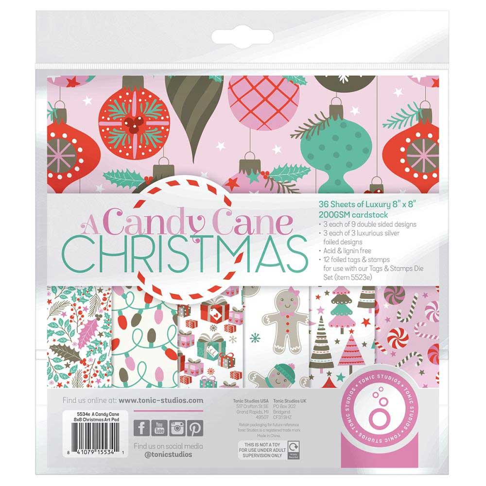 Tonic Studios Art Pad 8"X8" - A Candy Cane Christmas