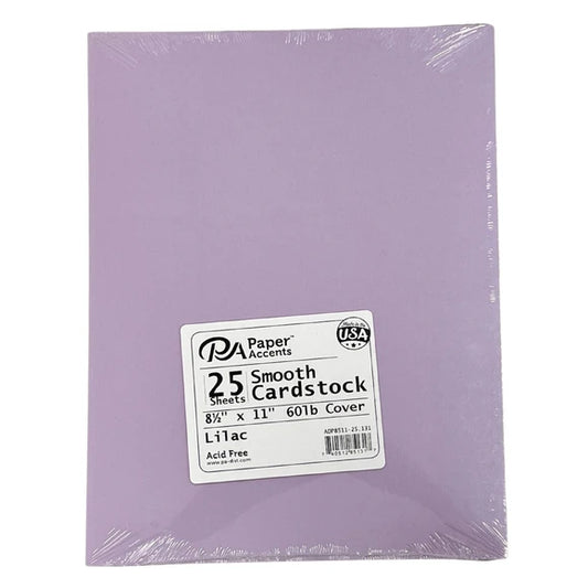 Paper Accents - Lilac - 8.5" x 11" Cardstock