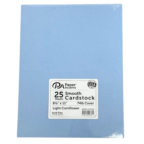 Paper Accents -  Light Cornflower - 8.5" x 11" Cardstock