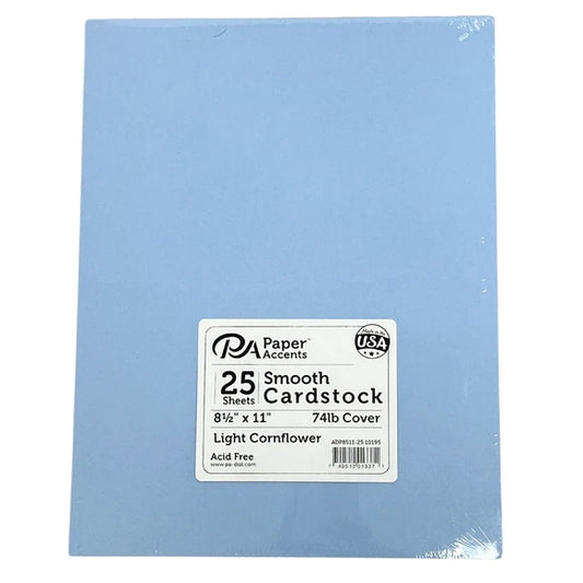 Paper Accents -  Light Cornflower - 8.5" x 11" Cardstock