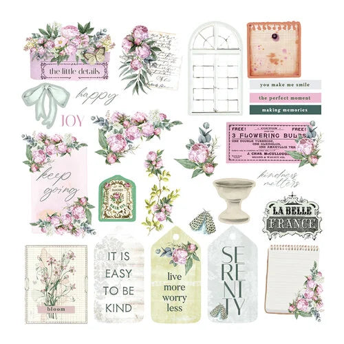 Prima - Serene Petals - Ephemera 50pcs