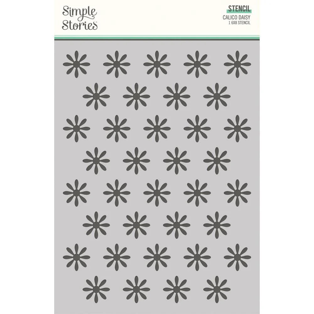Simple Stories - Calico Daisy Stencil 6x8