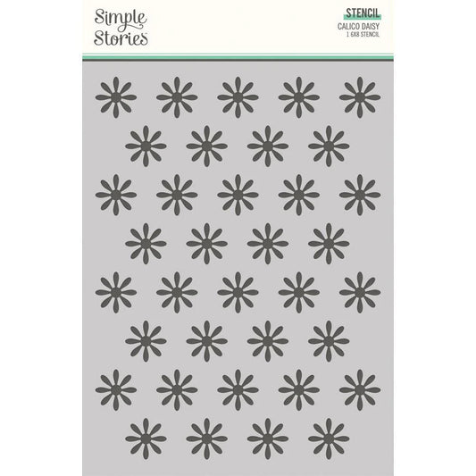 Simple Stories - Calico Daisy Stencil 6x8