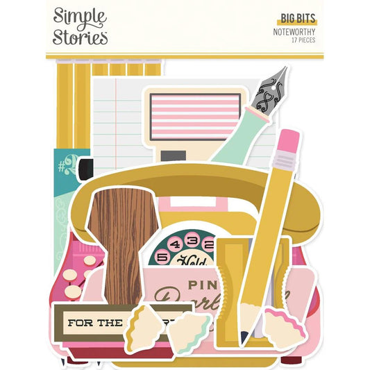 Simple Stories - Noteworthy - Big Bits 17 pcs