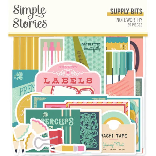 Simple Stories - Noteworthy - Supply Bits 39 pcs