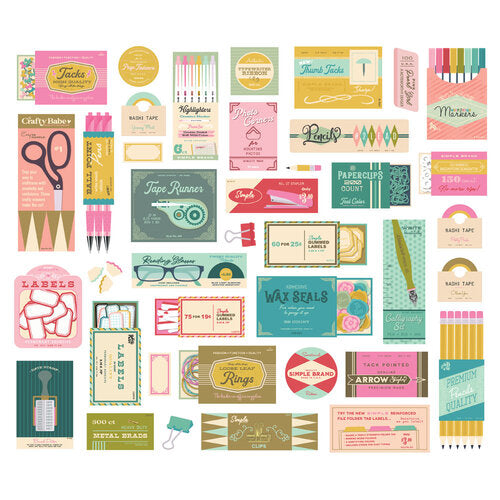 Simple Stories - Noteworthy - Supply Bits 39 pcs