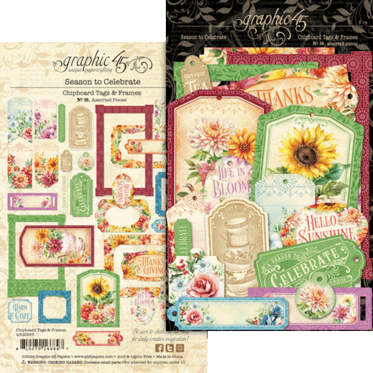 Graphic 45 - Season To Celebrate - Tags & Frames