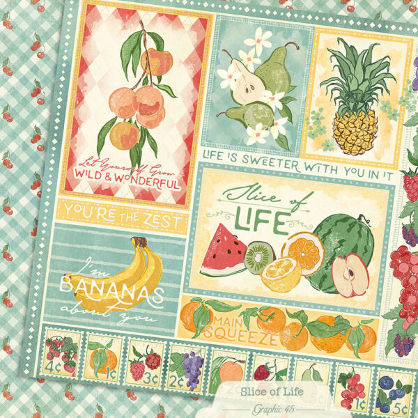 Graphic 45 - Slice of Life - 8x8 Paper Pad