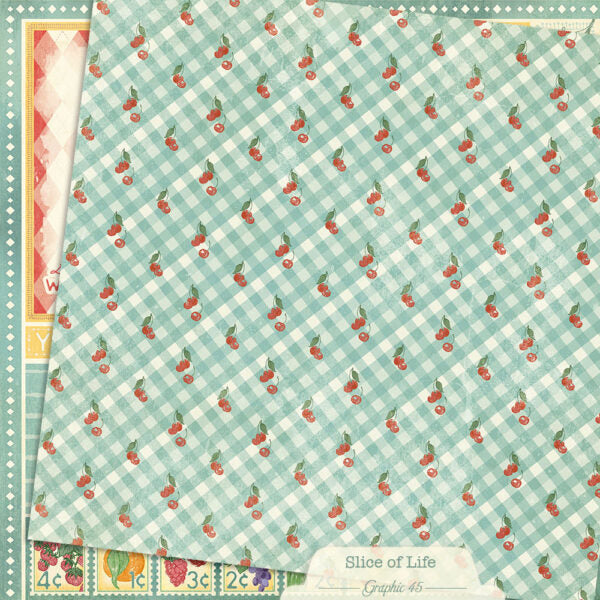 Graphic 45 - Slice of Life - 8x8 Paper Pad
