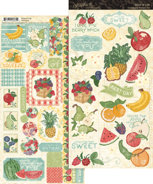 Graphic 45 - Slice of Life - Sticker Collection