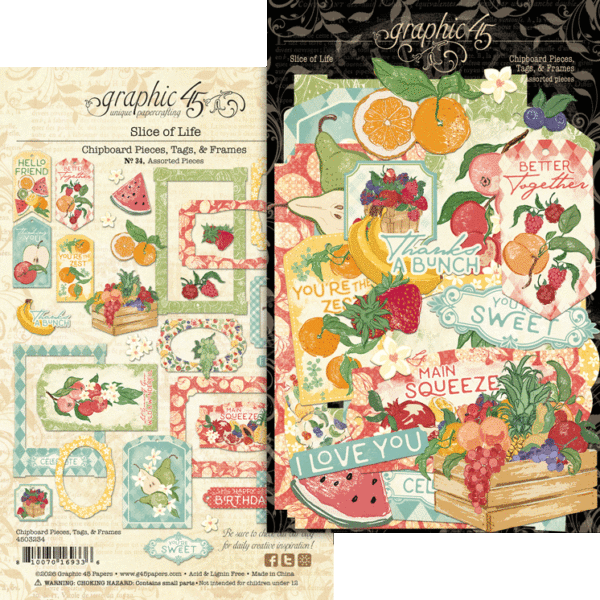 Graphic 45 - Slice of Life - Tags and Frames