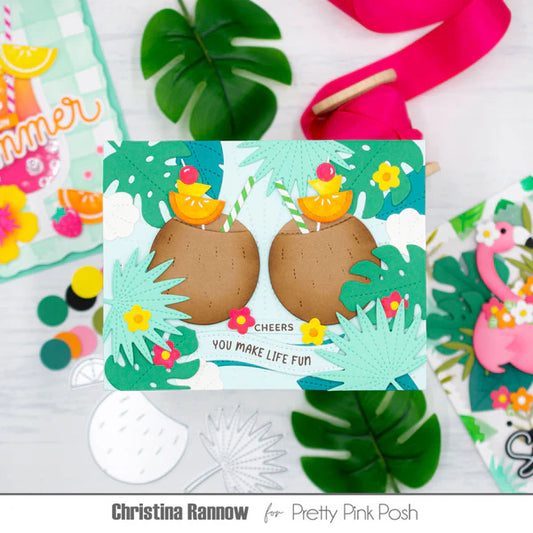 Pretty Pink Posh - Tropical Leaves Die Set