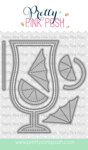 Pretty Pink Posh - Summer Drink Shaker Die