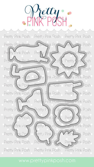 Pretty Pink Posh - Summer Sips Coordinating Die Set