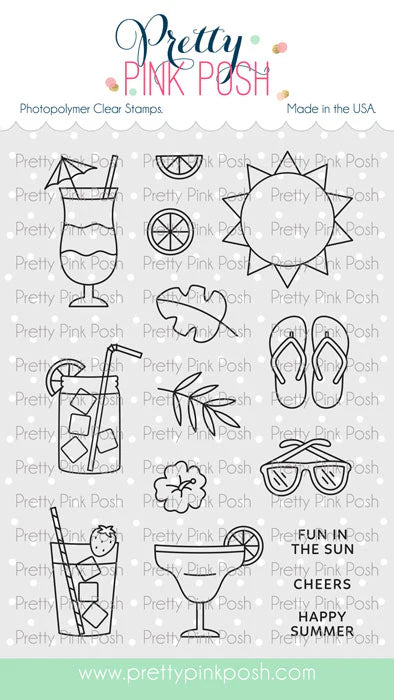 Pretty Pink Posh - Summer Sips Stamp Set