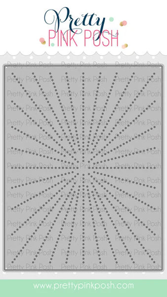 Pretty Pink Posh - Sunburst Pierced Plate