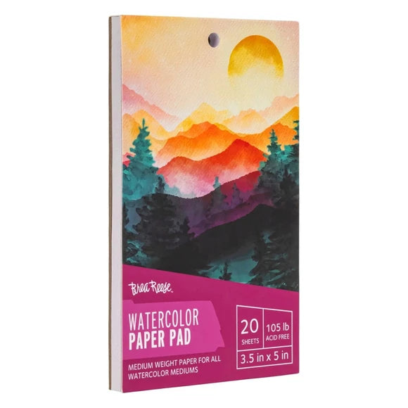 Brea Reese 20 Sheet 3.5" x 5" Watercolor Paper Pad