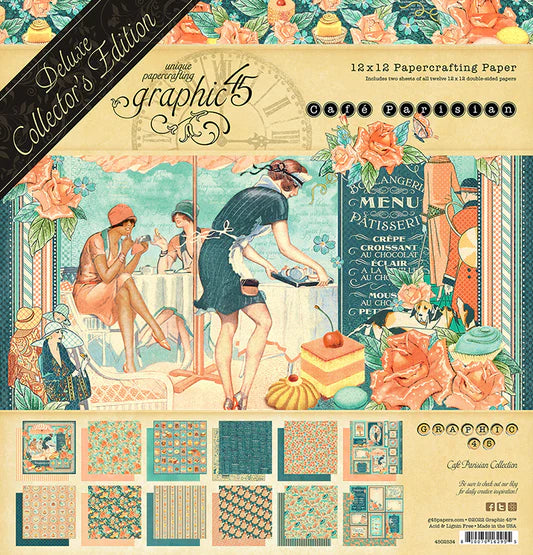Graphic 45 - Cafe Parisian - 12x12 Collection Pack