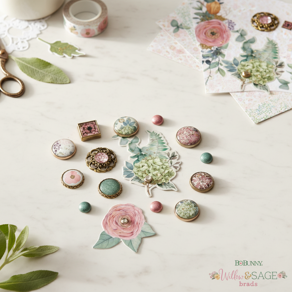 Enhanced Bo Bunny Brads