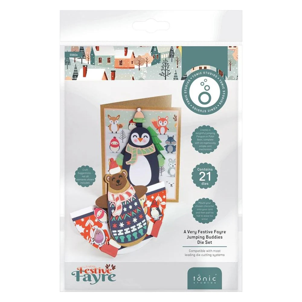 Tonic Studios-  A Very Festive Fayre Jumping Buddies Die Set