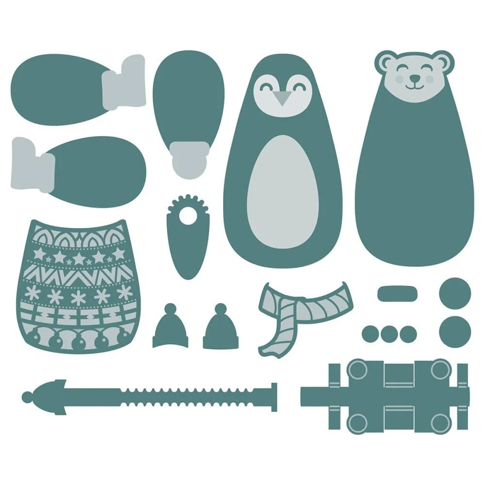 Tonic Studios-  A Very Festive Fayre Jumping Buddies Die Set