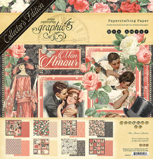 Graphic 45 - Mon Amour - 12x12 Collection Pack