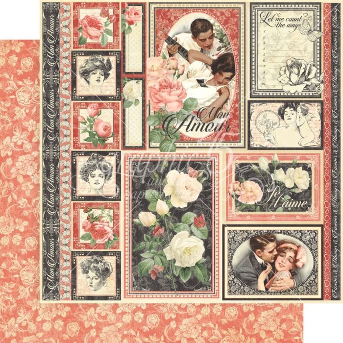 Graphic 45 - Mon Amour - 12x12 Collection Pack
