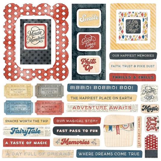 49 & Market - Mouse and Co - Chipboard Elements
