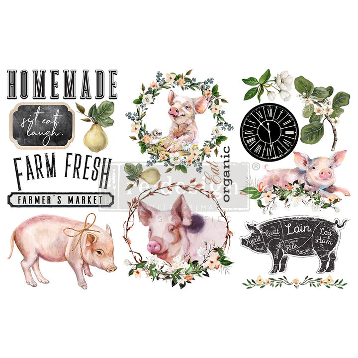 ReDesign With Prima  - Decor Transfers® (Rub On) - Farm Fresh