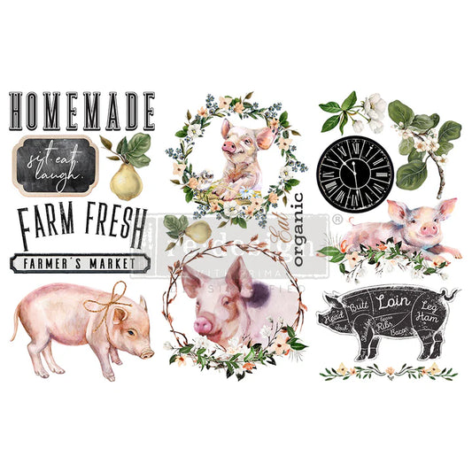 ReDesign With Prima  - Decor Transfers® (Rub On) - Farm Fresh