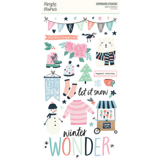 Simple Stories - Winter Wonderland - Chipboard Stickers